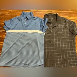 Croft and barrow Men's Blue and Gray Polo Shirt Set